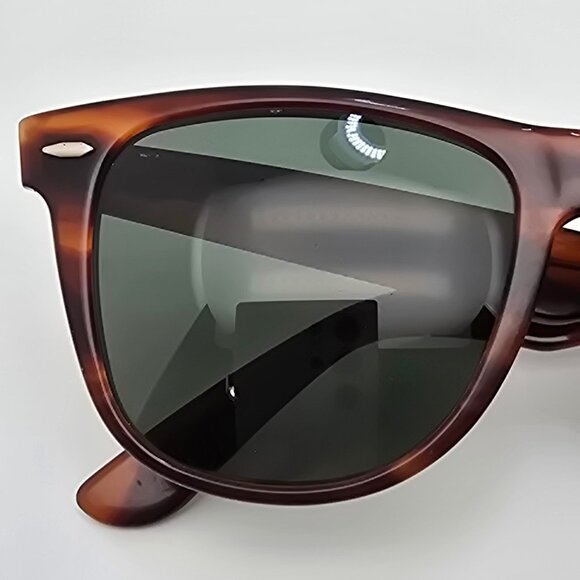 Ray-Ban B&L L1725 Wayfarer II Mock Tortoise Frame G-15 Green Lens Sunglasses 54 main image 14